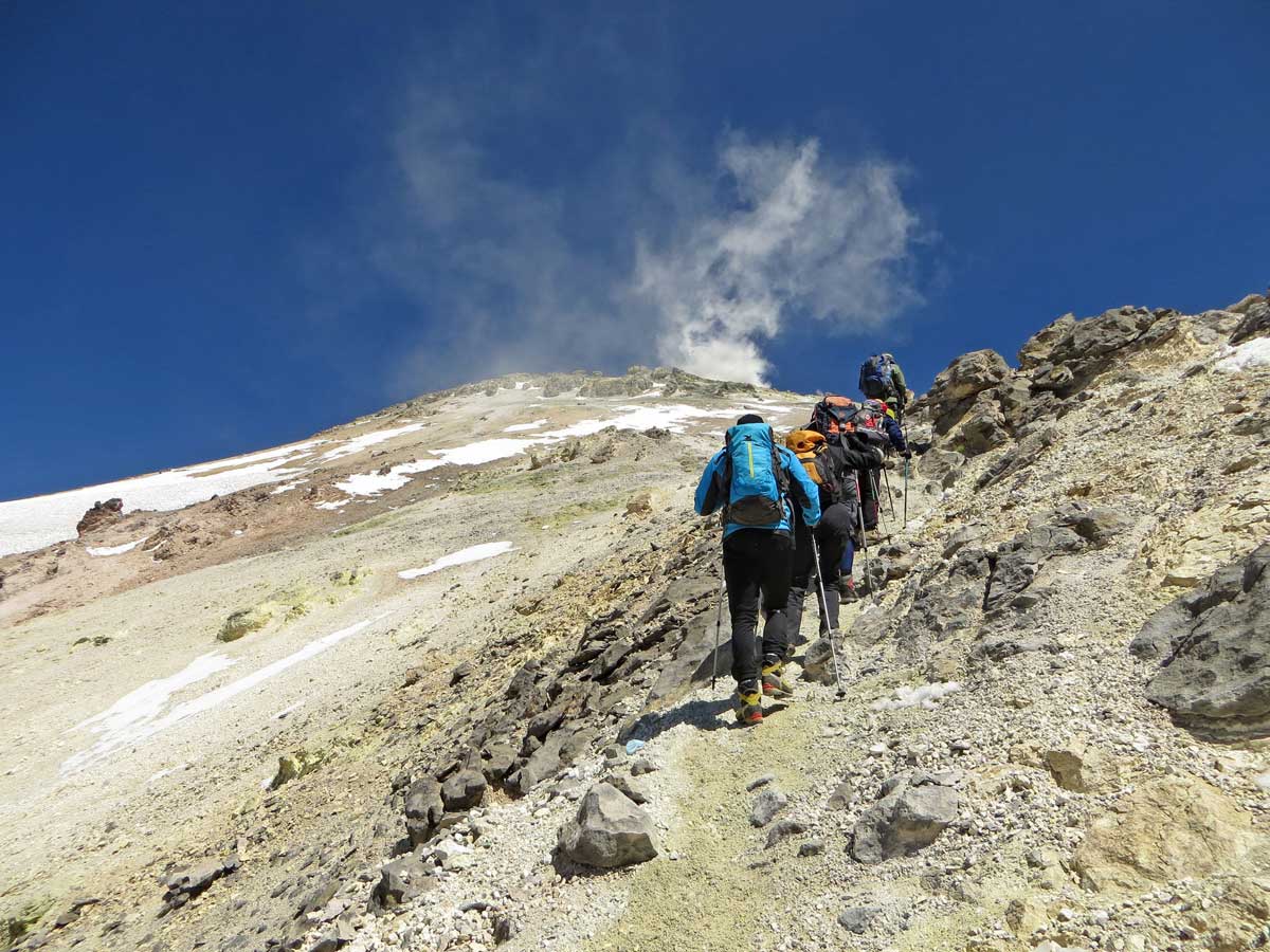 mount Damavand tour | Damavand trek tour |Damavand West face |Privet Camp